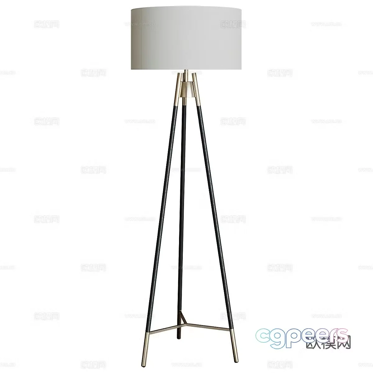Minimalist floor lamp 3d model