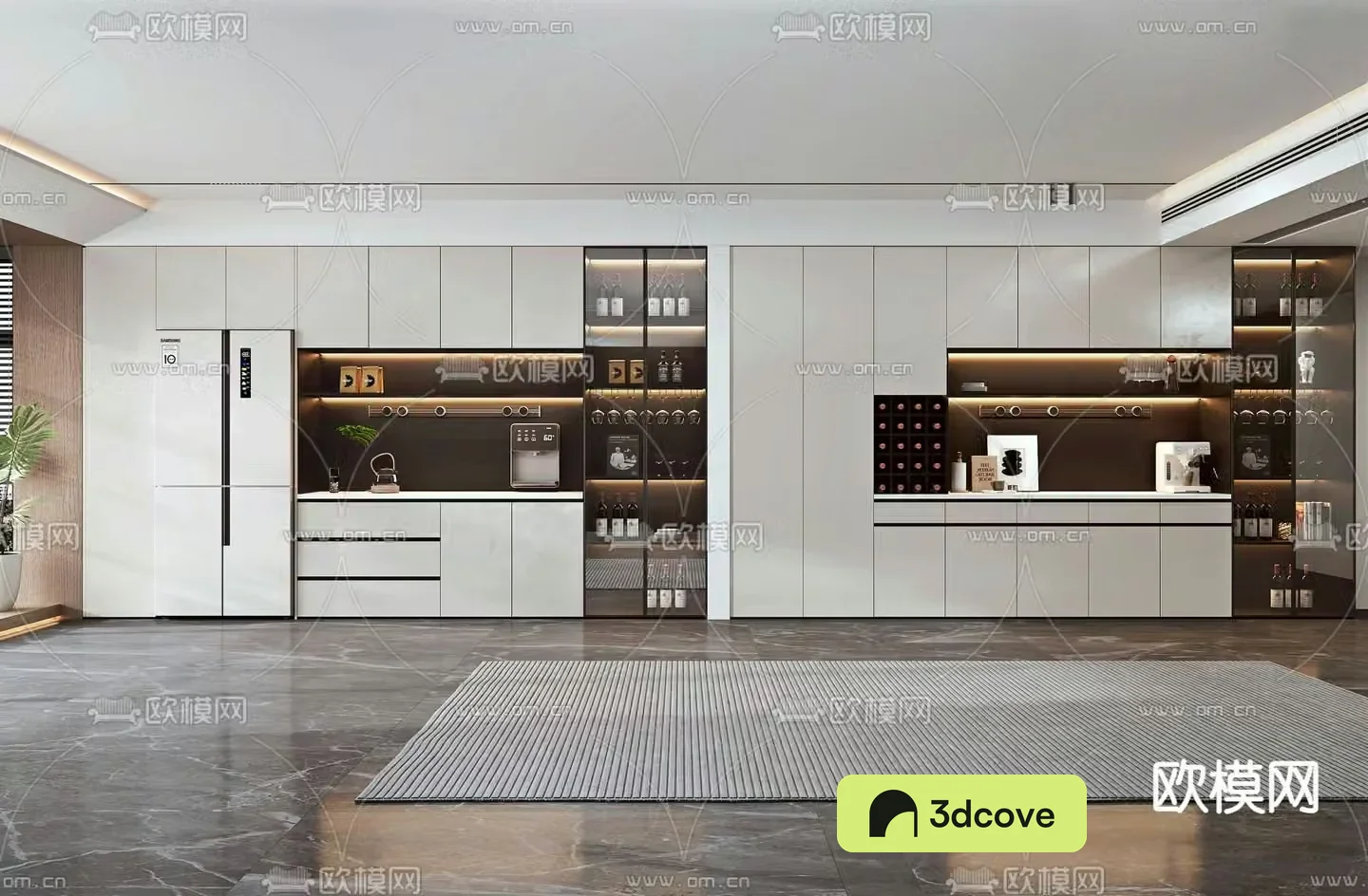 Modern wine cabinet sideboard