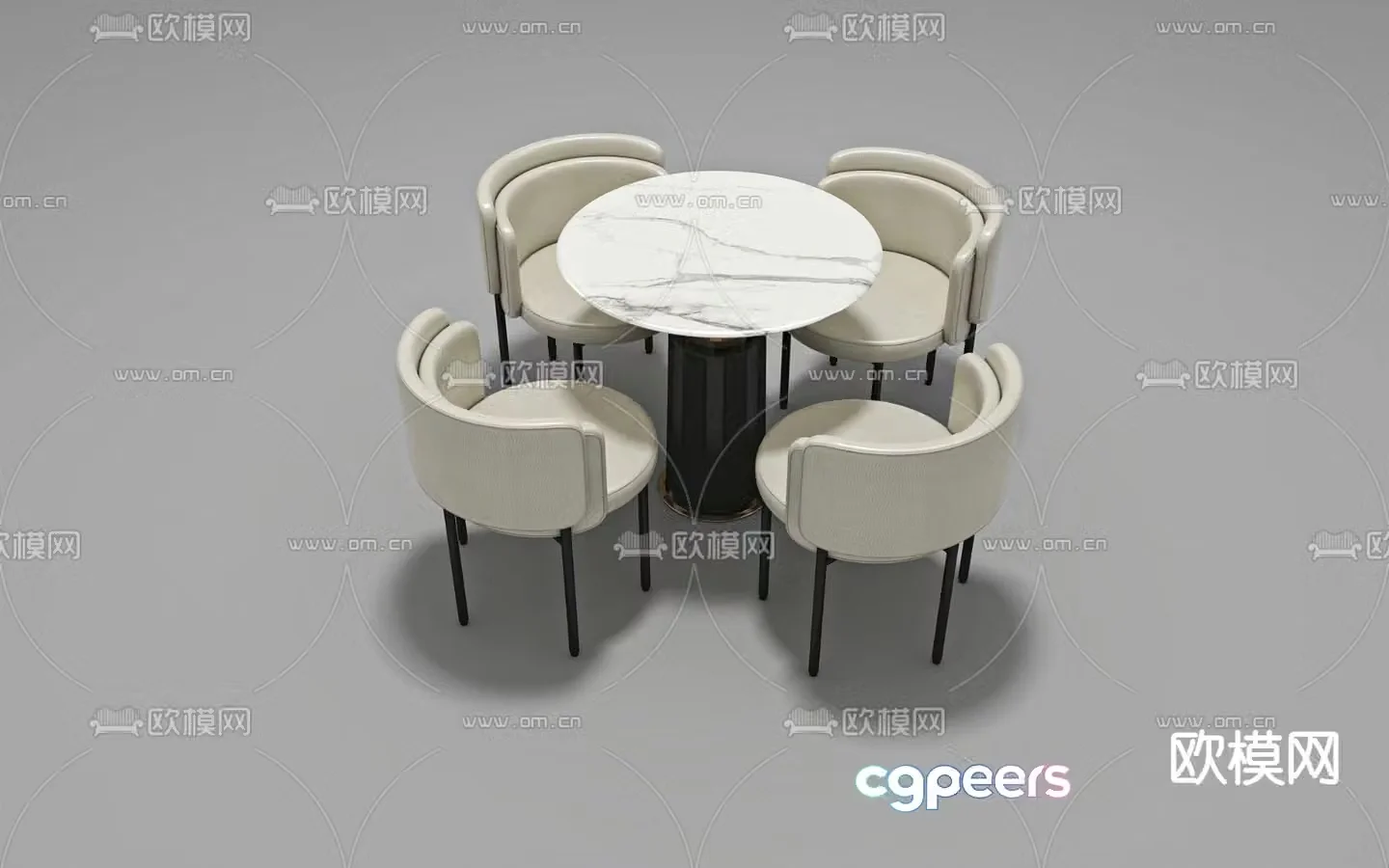 Leisure tables and chairs Negotiation tables and chairs 3d model