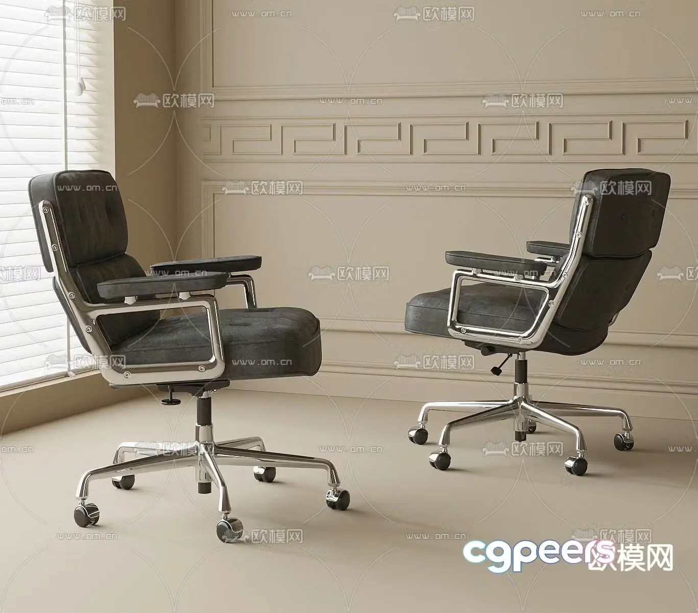 Modern office chair swivel office chair 3d model