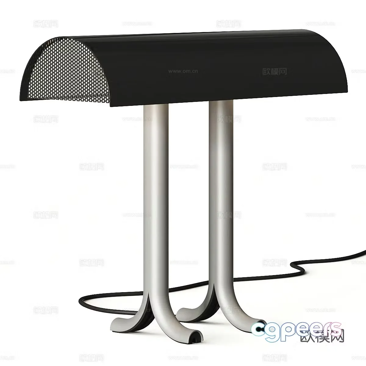 Modern minimalist metal desk lamp 3d model