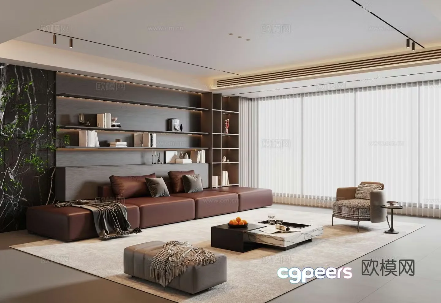 Italian living room 3d model