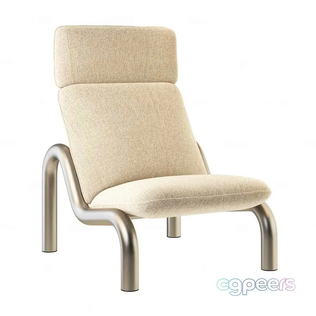 Modern Metal Chair 3D Model – 13475 – CORONA Render