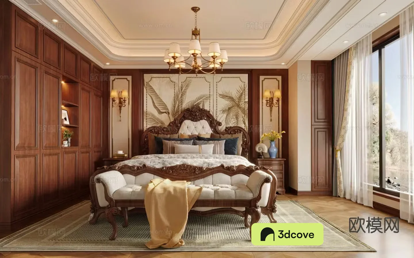 American style bedroom master bedroom