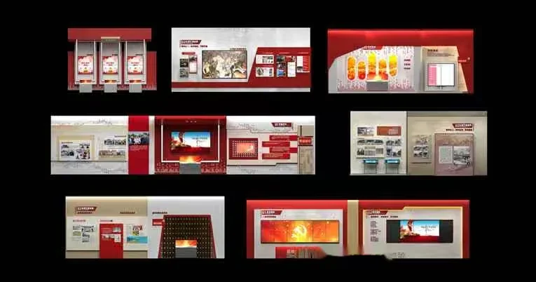 Modern Display Walls 3D Model – 17610 – VRAY Render