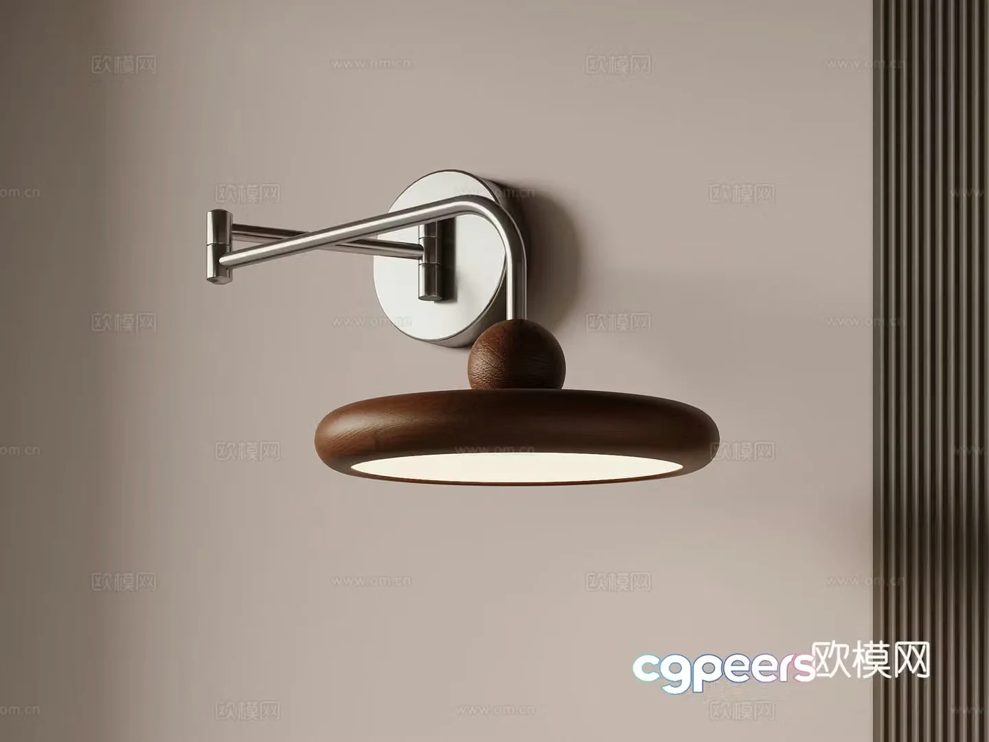 Modern medieval wall lamp 3d model