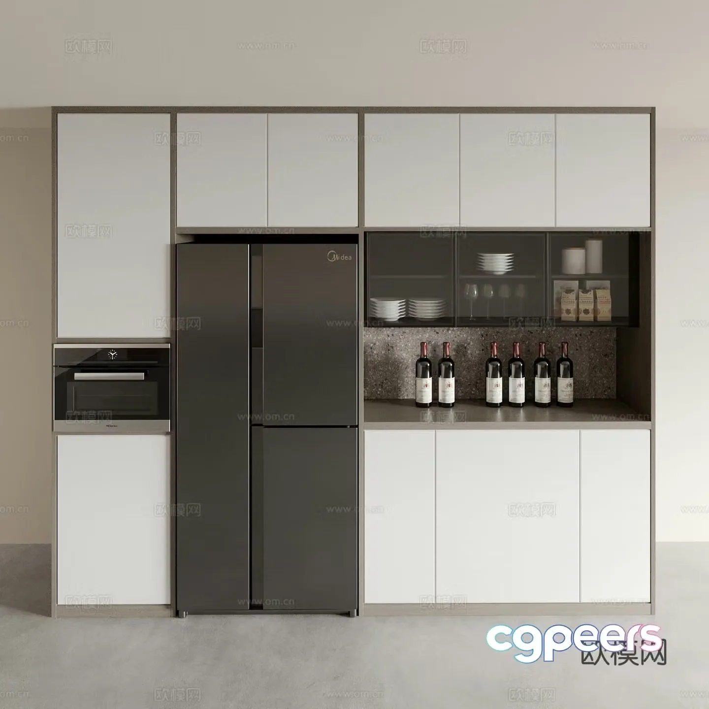 Modern sideboard 3d model