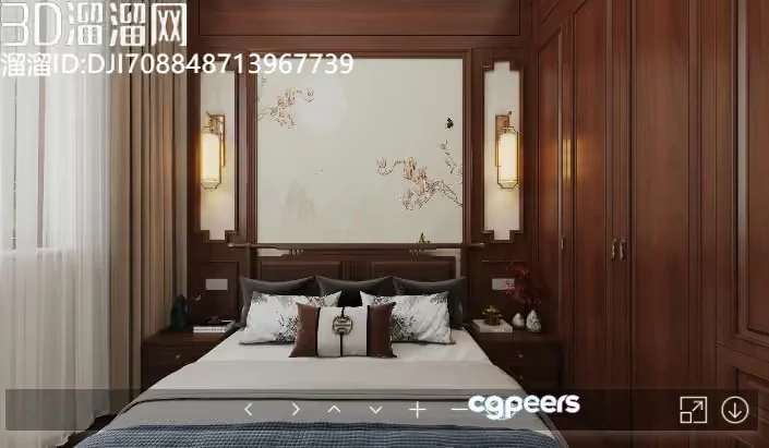 Cozy Bedroom 3D Model – 17889 – VRAY Render