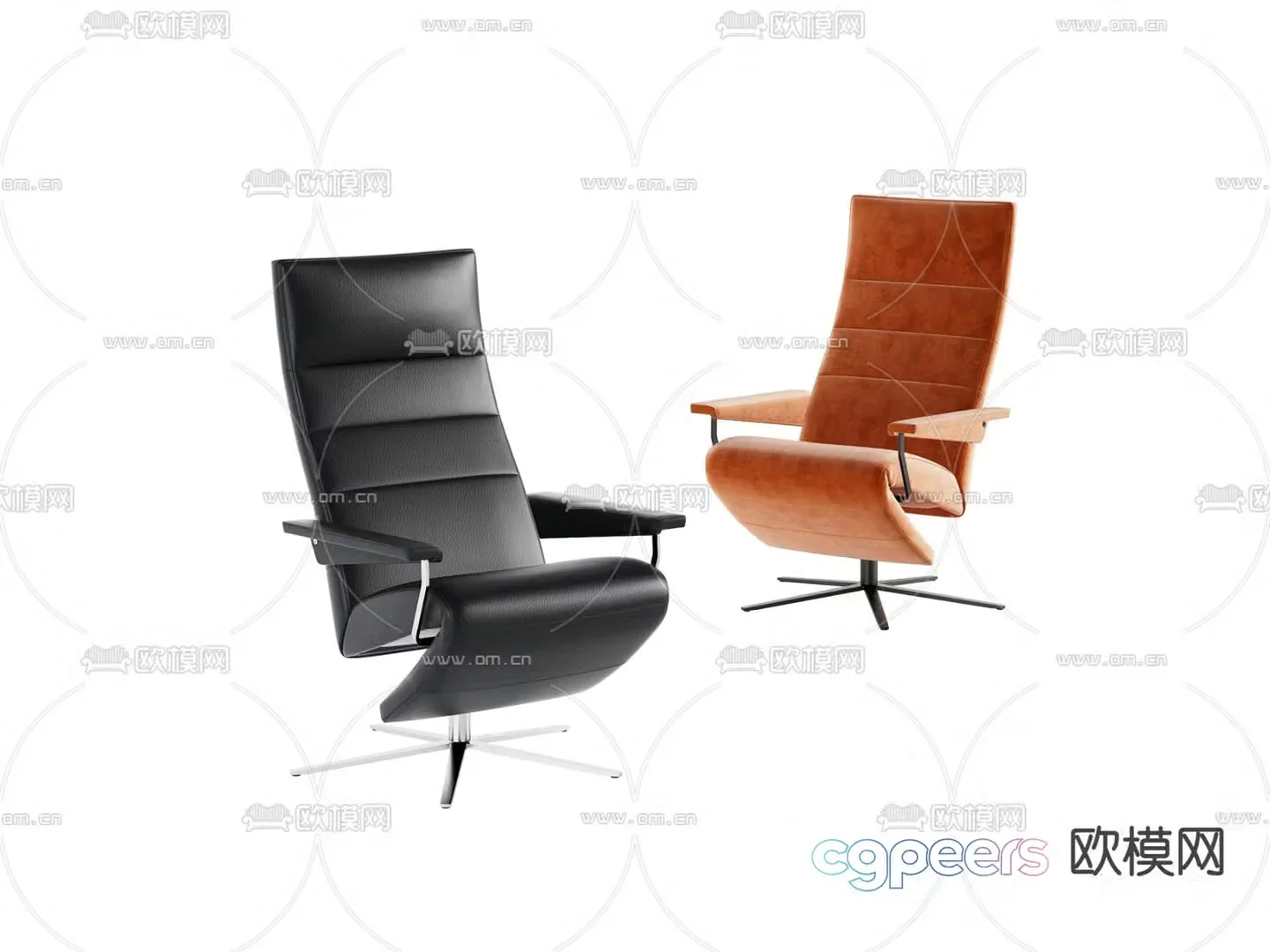 Office lounge chair 3d model