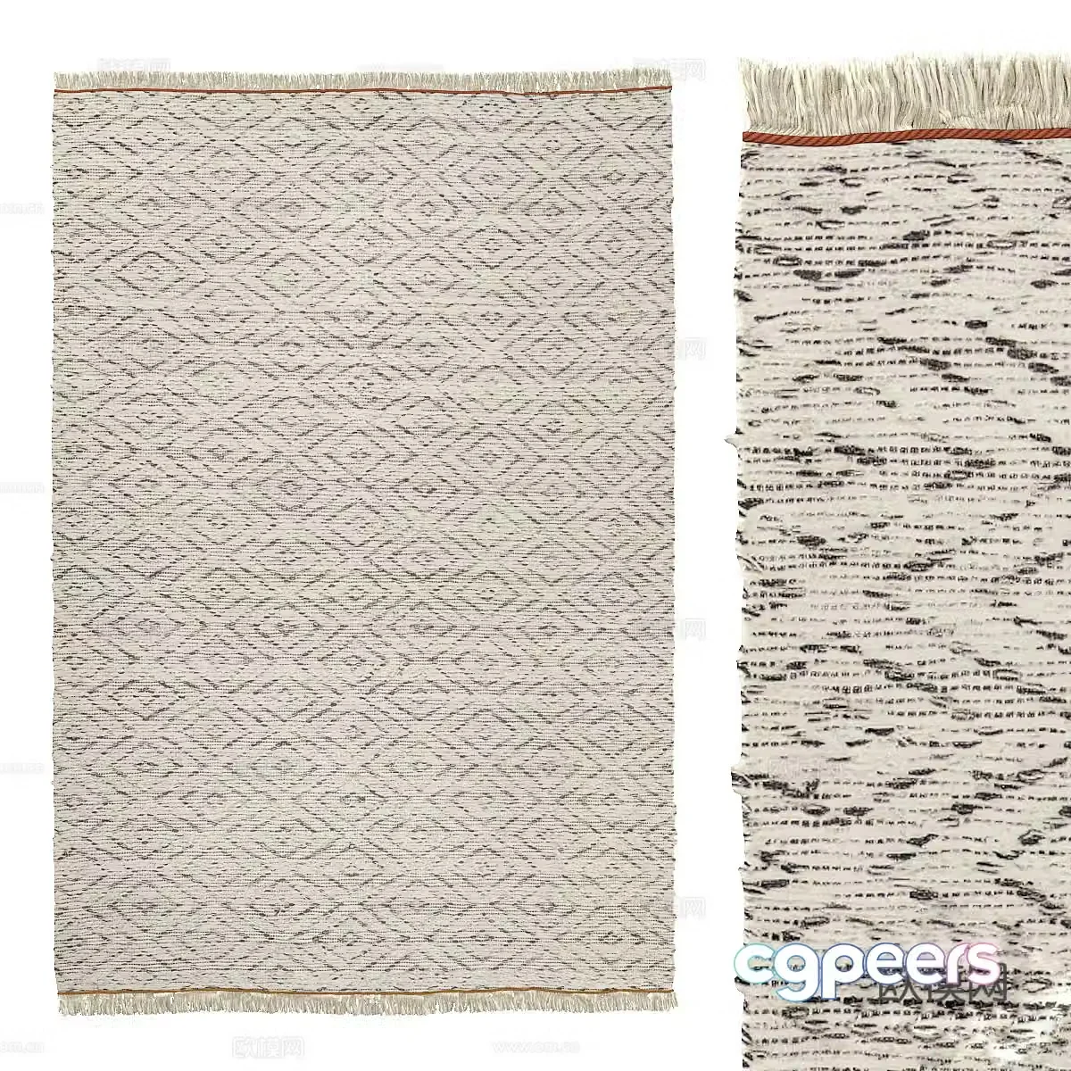 Square carpet 3d model