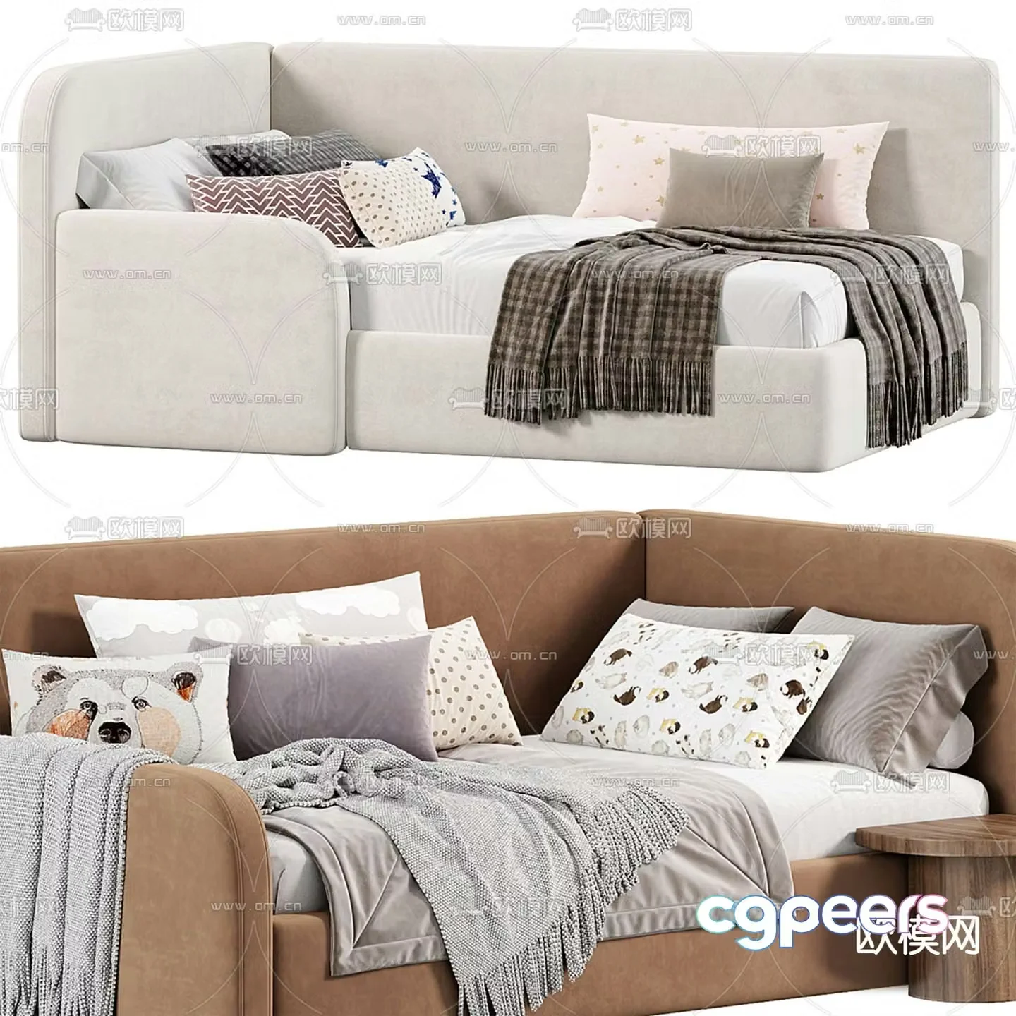 Children’s bed sofa bed 3d model