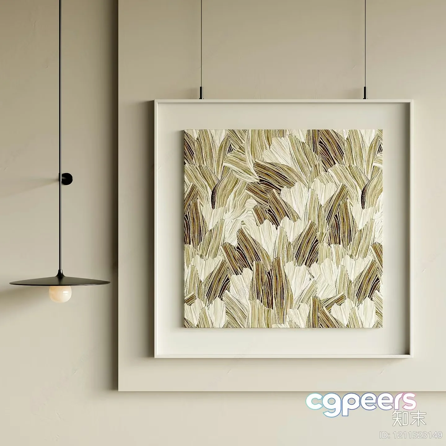 Modern Abstract Painting 3D Model – 1787 – VRAY Render