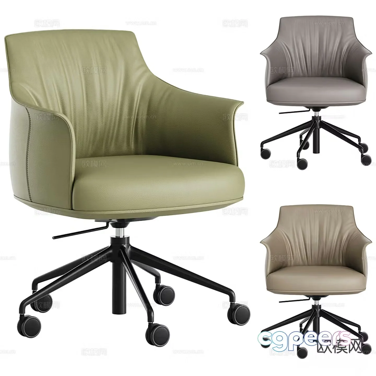 Poltrona Frau modern office chair desk chair 3d model