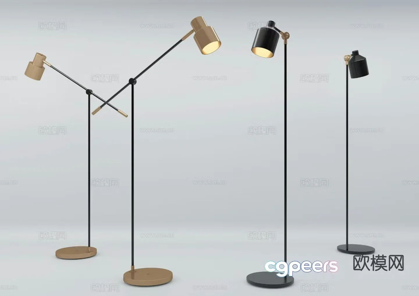 Modern floor lamp 3d model