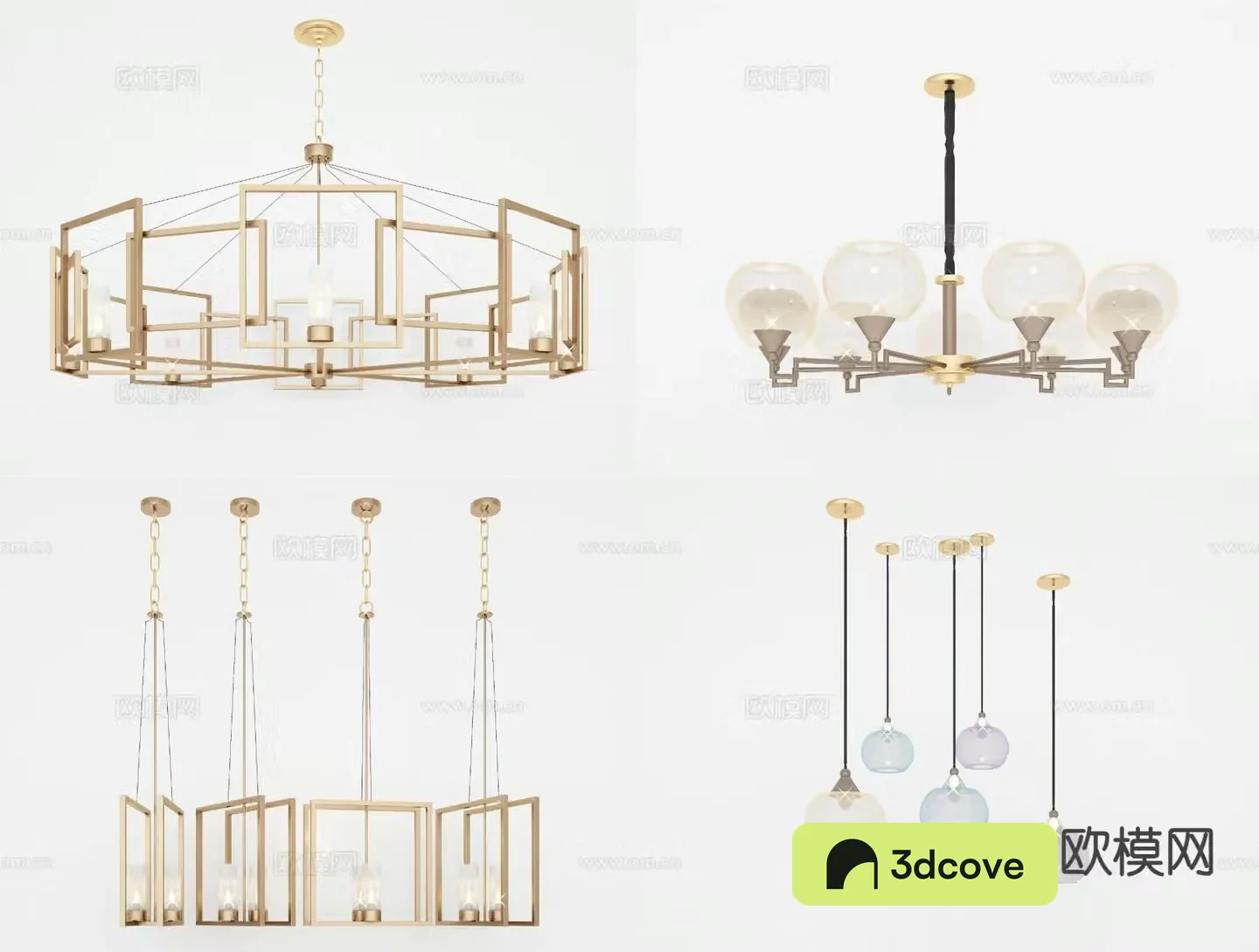 Light luxury chandelier hall chandelier