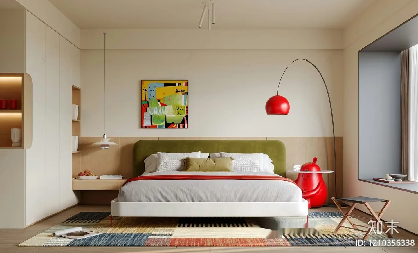 Cozy Modern Bedroom 3D Model – 645 – VRAY Render