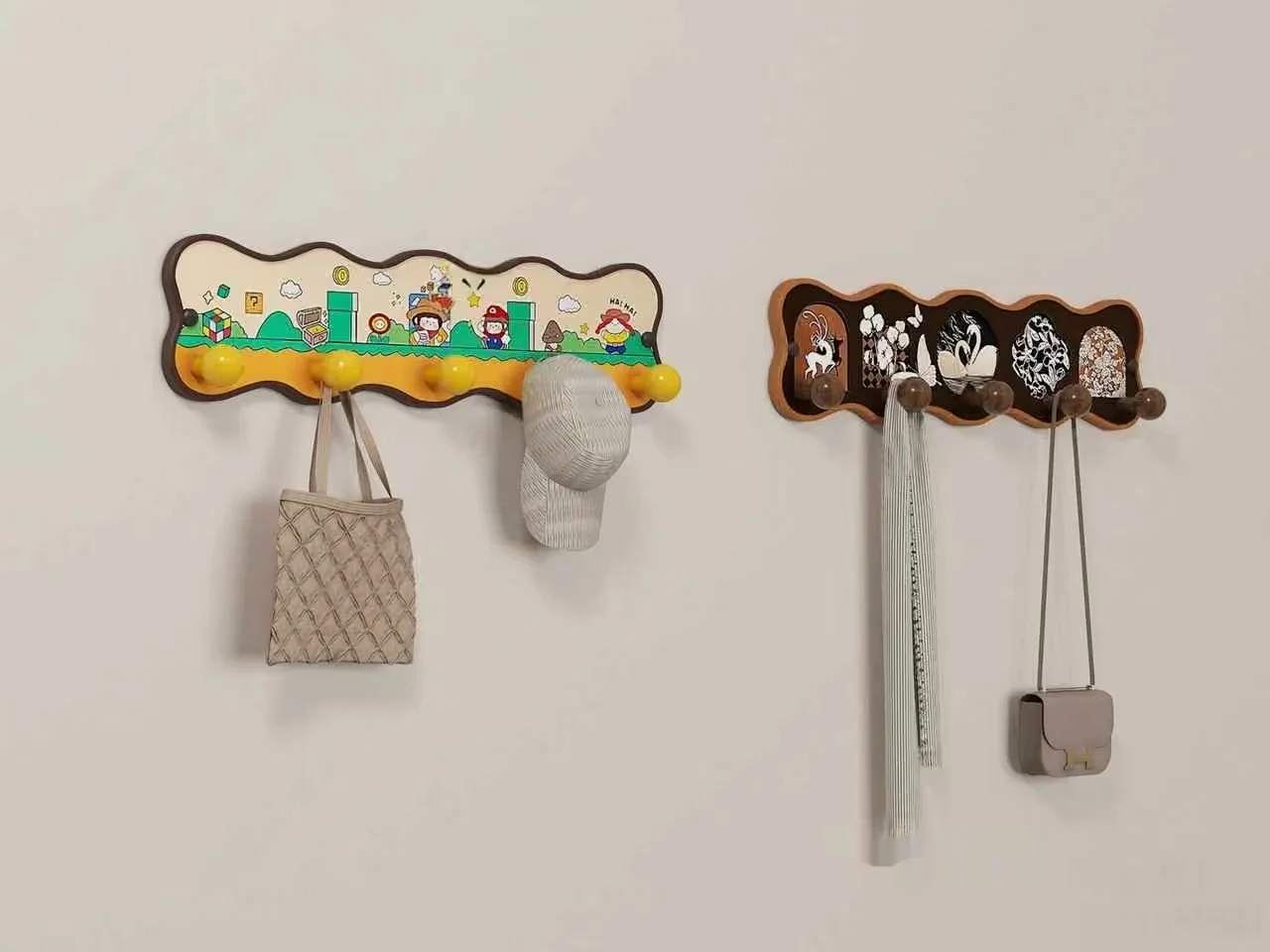 Coat Hooks On Wall 3D Model – 15758 – VRAY Render