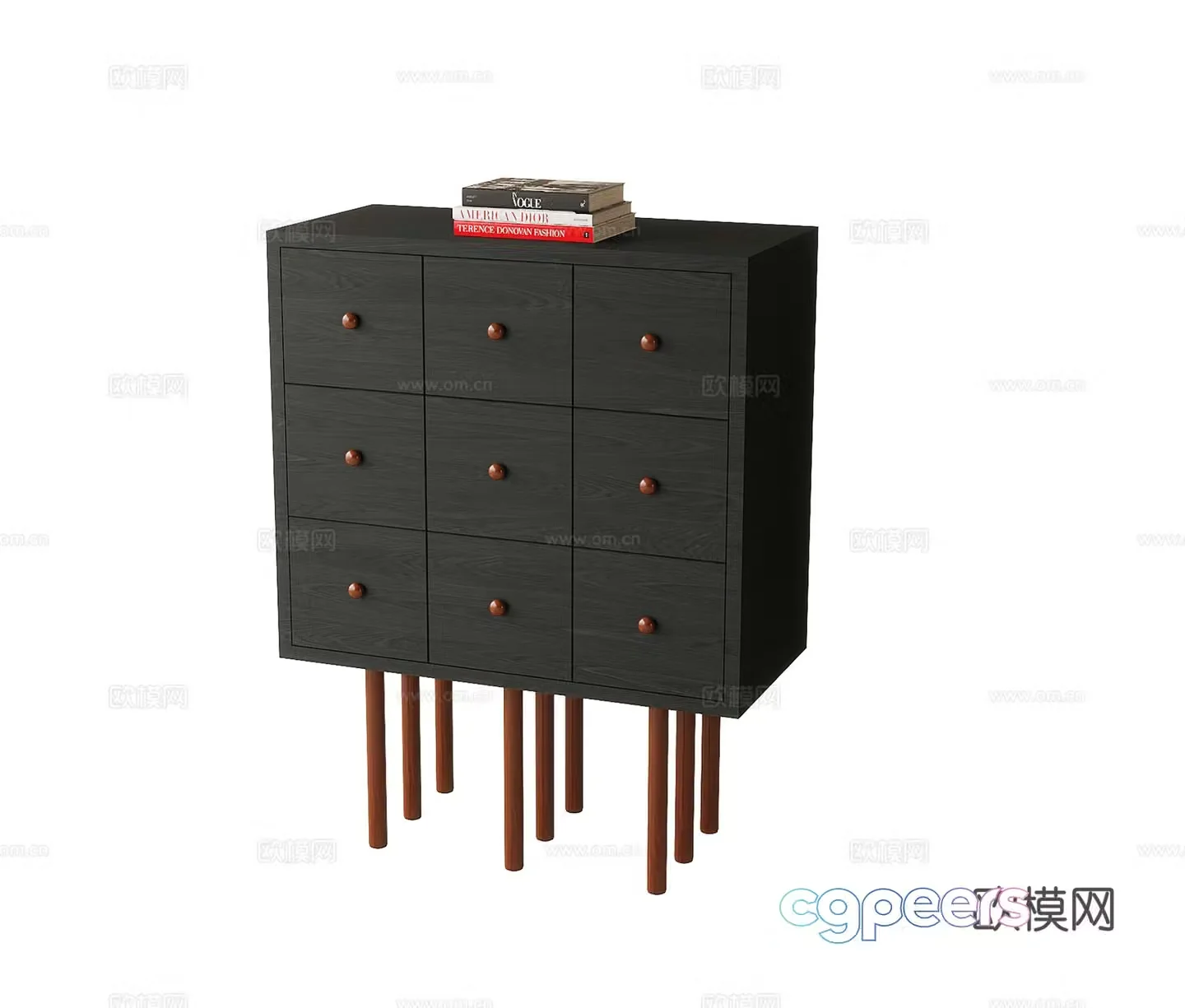 Modern porch cabinet side cabinet decorative cabinet 3d model