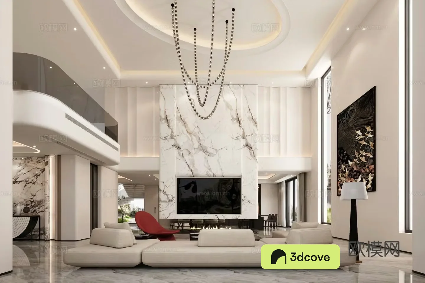Modern villa living room