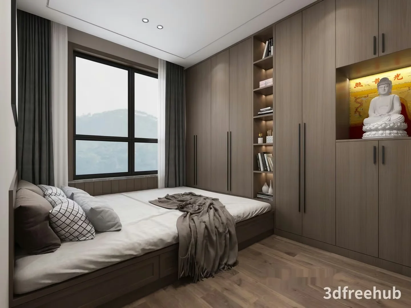 Cozy Bedroom 3D Model – 19604 – VRAY Render