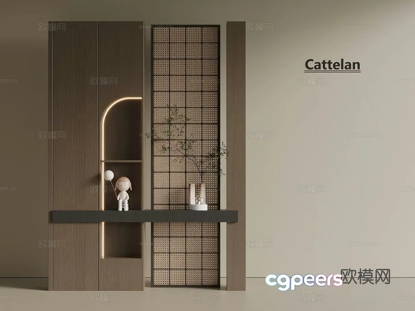 Porch shoe cabinet Porch cabinet 3d model