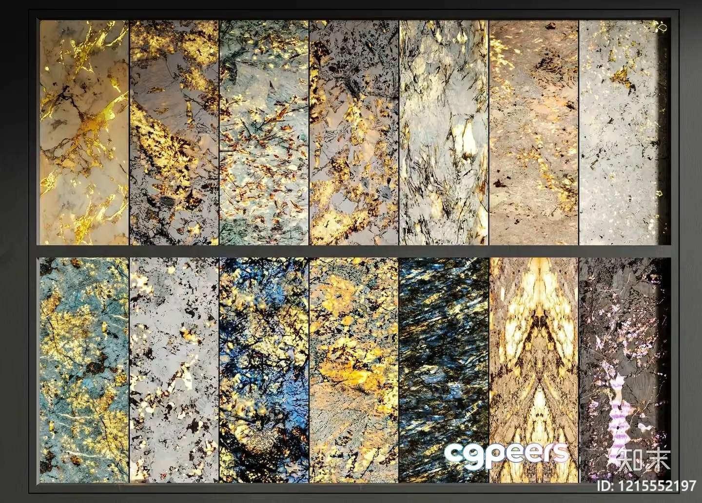 A Collection Of Marble Samples 3D Model – 15344 – VRAY Render
