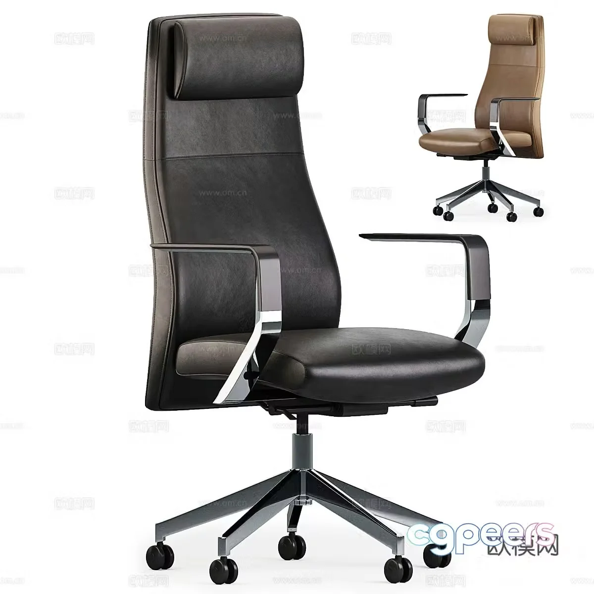 Modern Italian Furicco Foshan Office Chair 3D Model