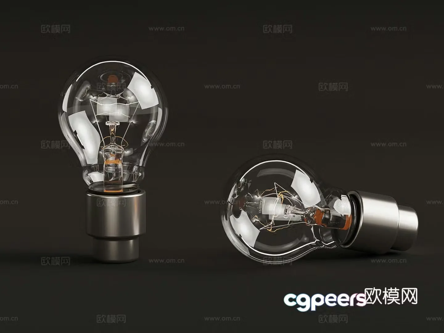 Modern light bulb 3d model