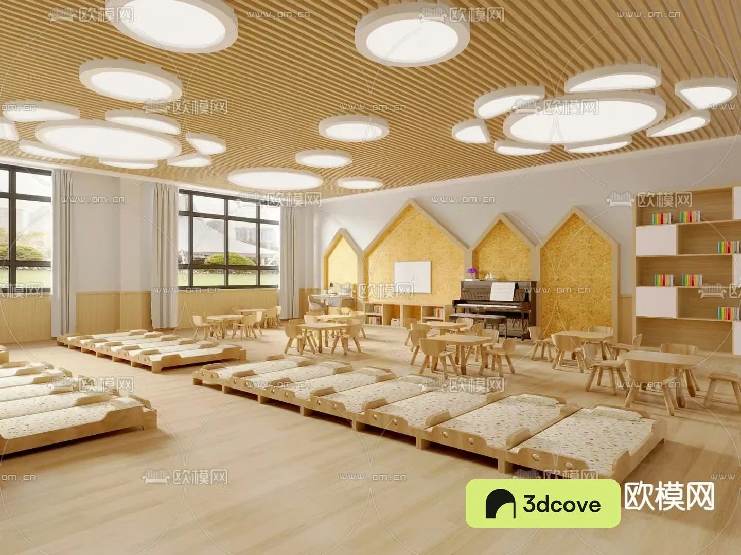 Kindergarten classroom rest area