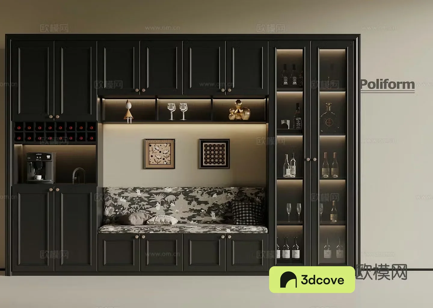 American style deck wine cabinet