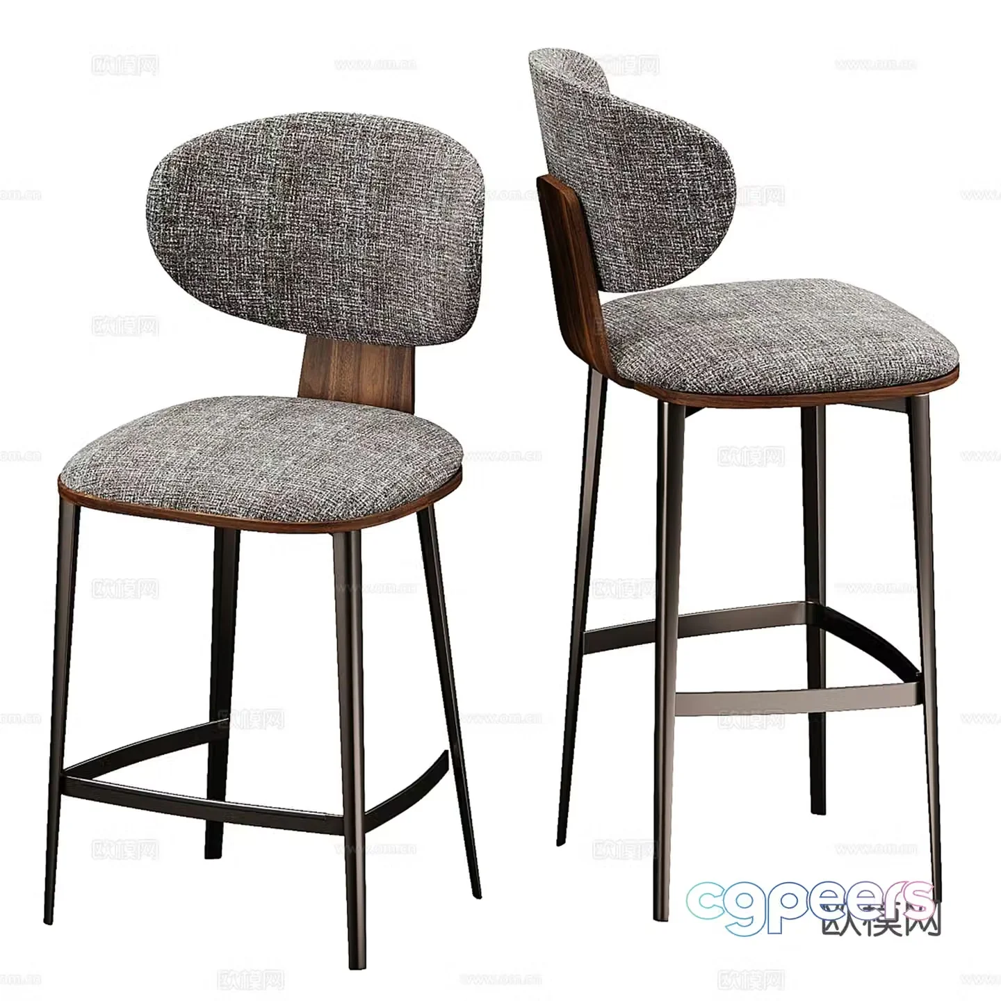 Bernardo Ouros italian chair bar stool 3d model