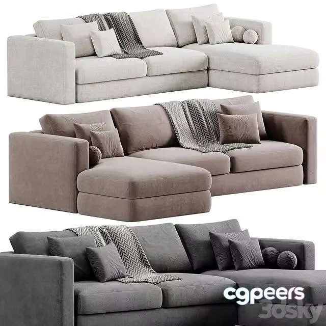 3ds Max Free – Oceanside Sofa By Crateandbarrel