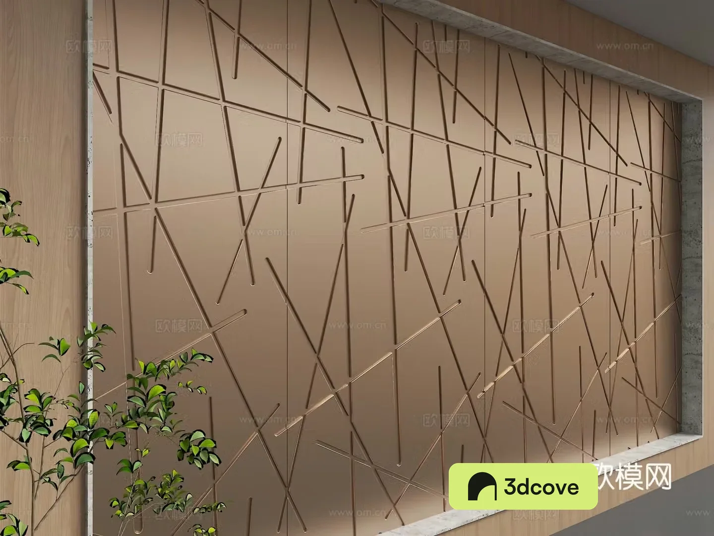 Modern background wall