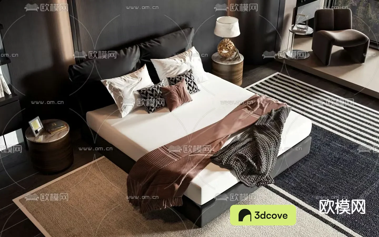 Modern double bed