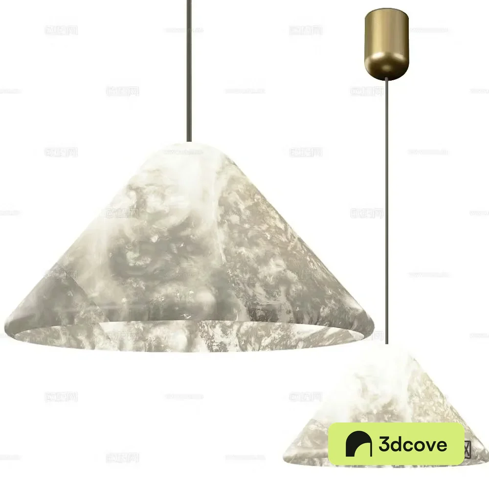 Alma marble chandelier