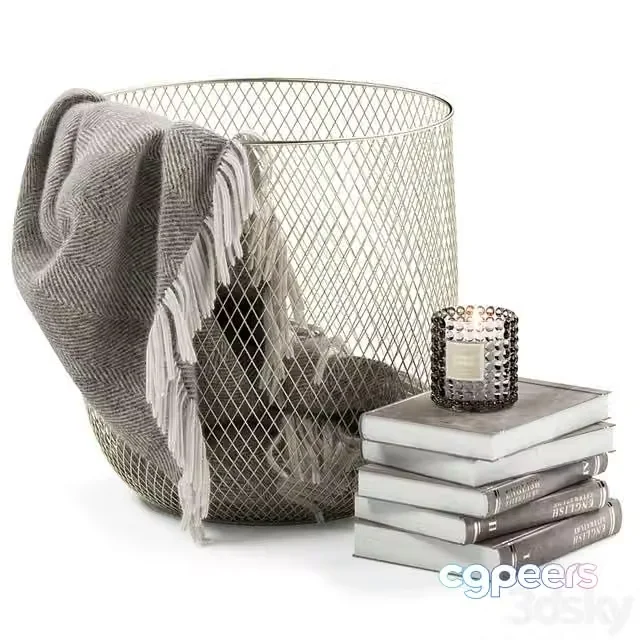3ds Max Free – METAL BASKET DECOR 07