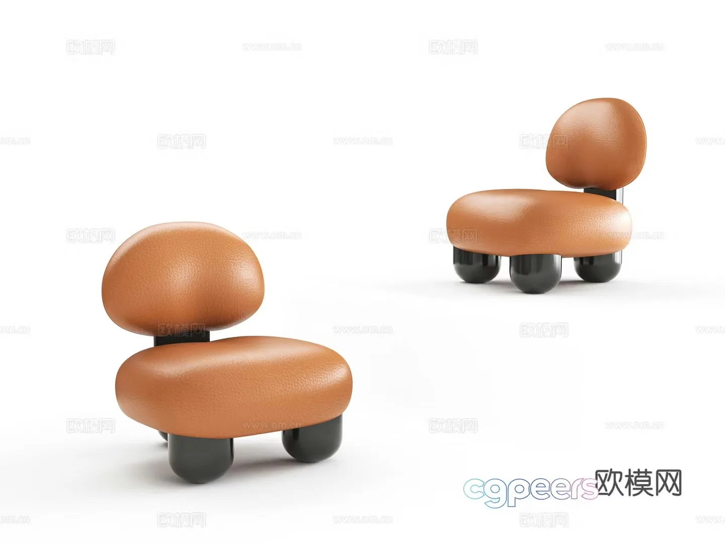 Single chair leisure chair 3d model