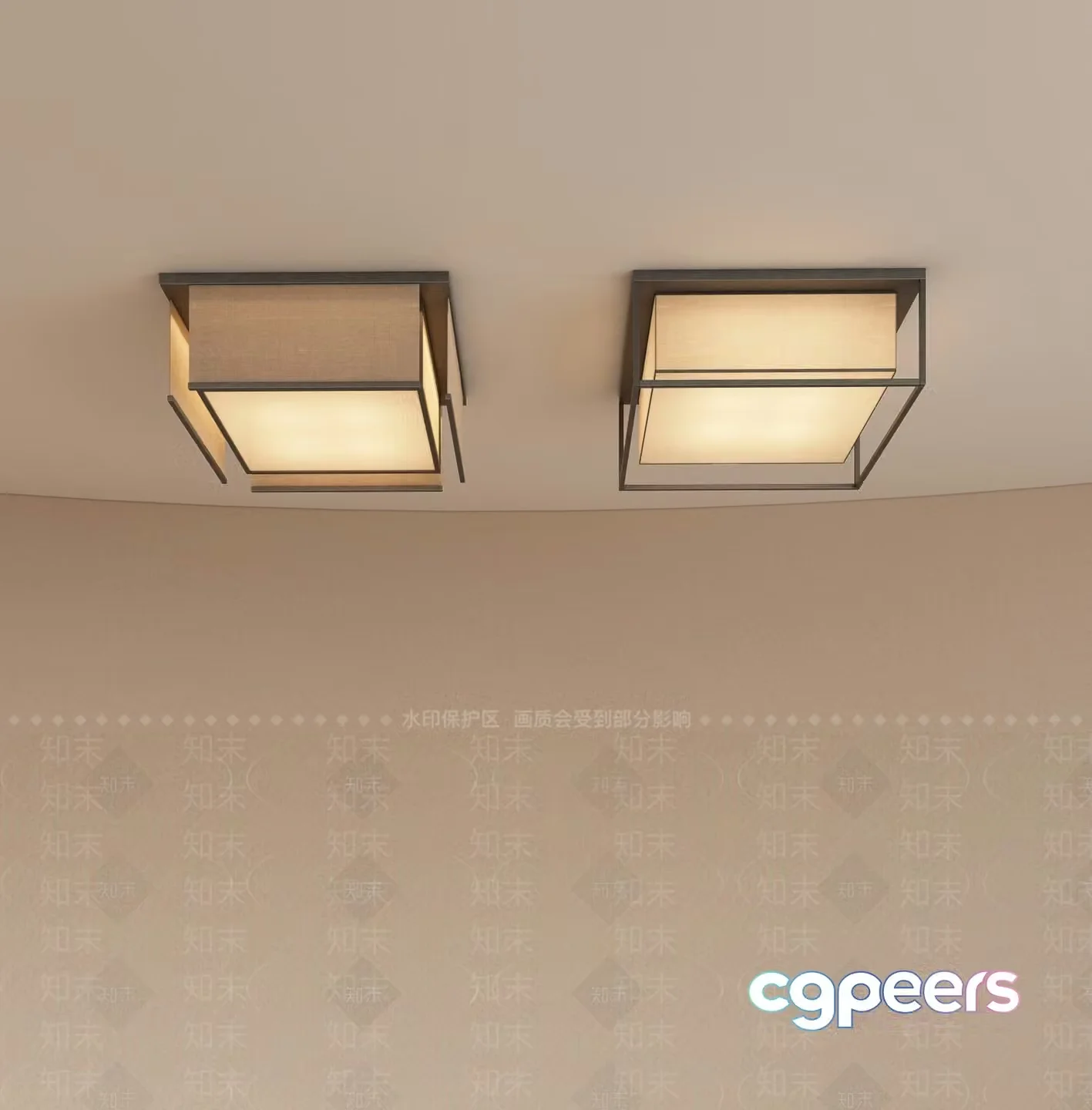 Light Fixtures In A Room 3D Model – 7031 – VRAY Render