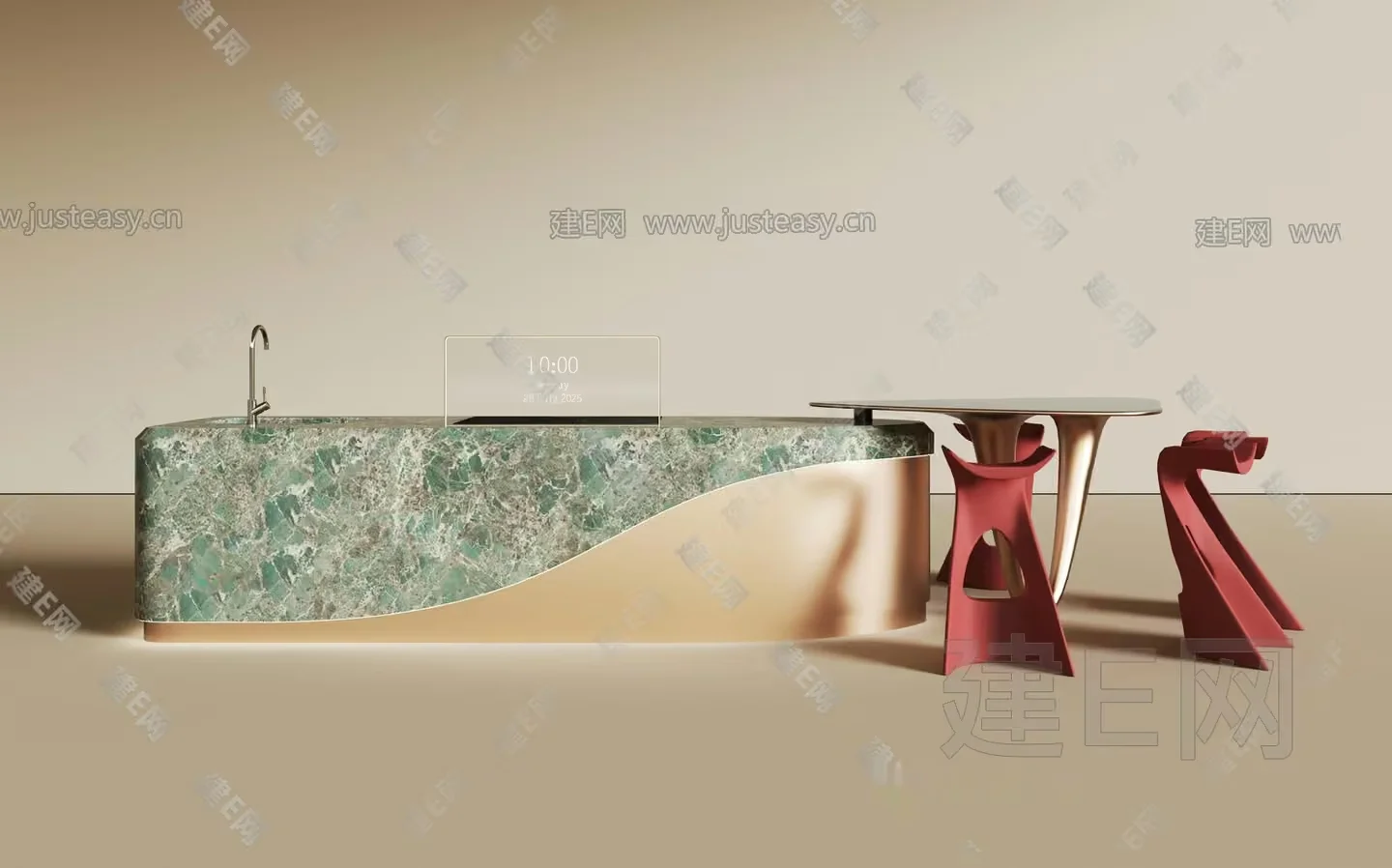 Modern Bathroom Sink 3D Model – 5429 – VRAY Render