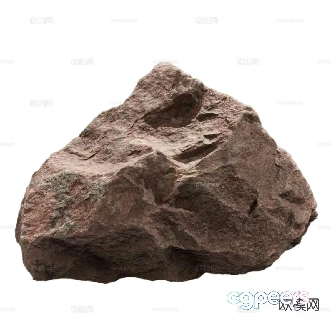 modern rock granite 3d model