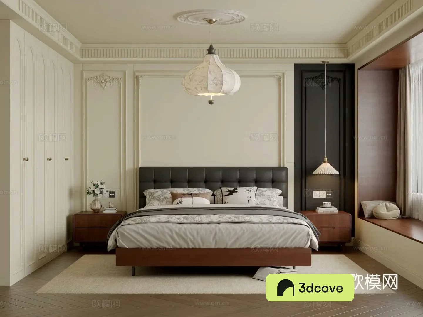 French retro bedroom