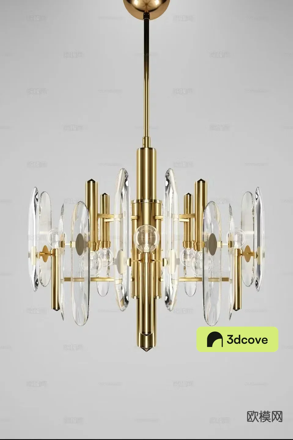 Modern metal chandelier glass chandelier