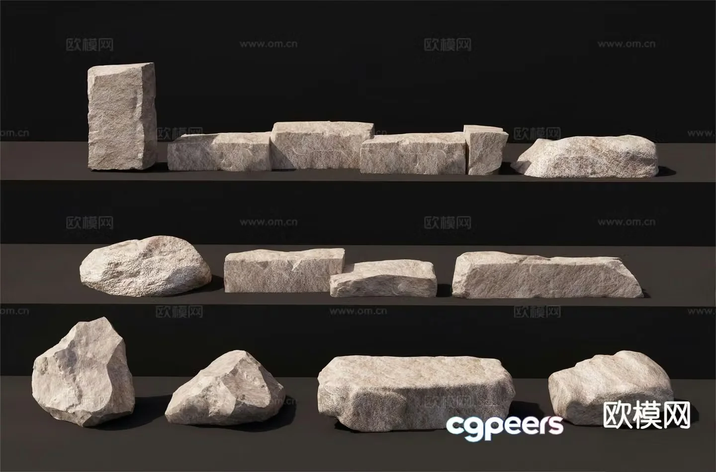 Landscape Stone Rock Stone Stone 3d model