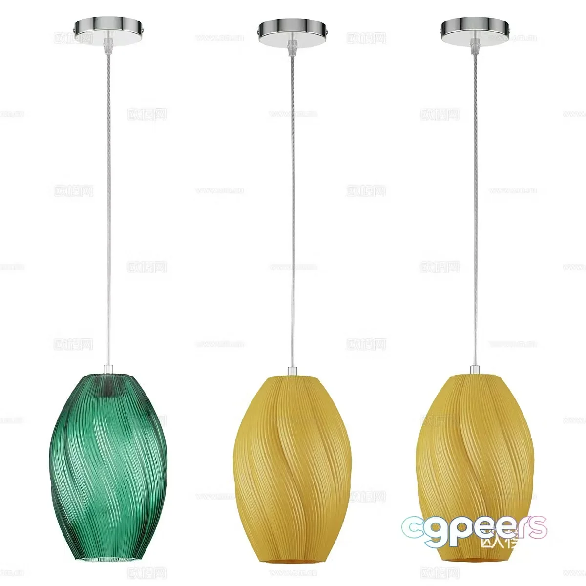 Modern simple chandeliers chandeliers simple chandeliers dining chandeliers living room chandeliers lamps 3D model
