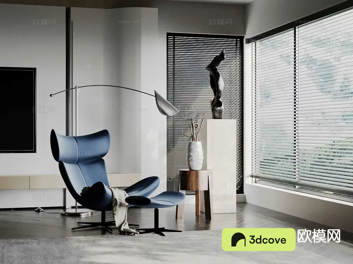 Modern recliner leather chair