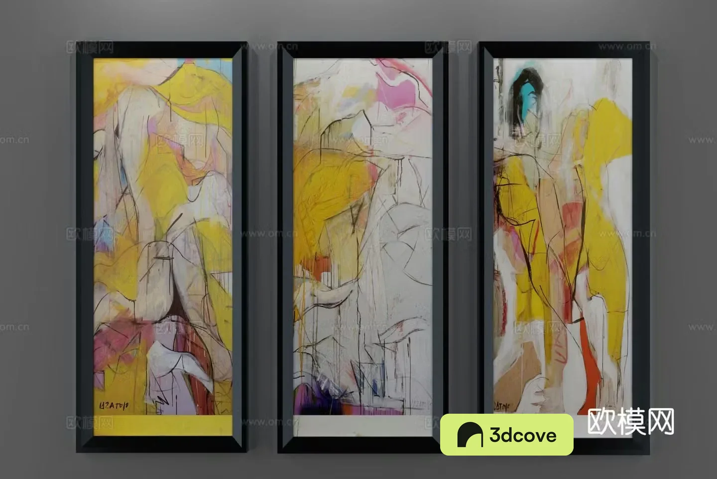 Modern texture painting decorative painting