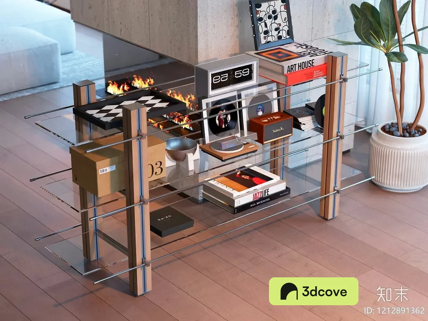Modern Glass Shelf