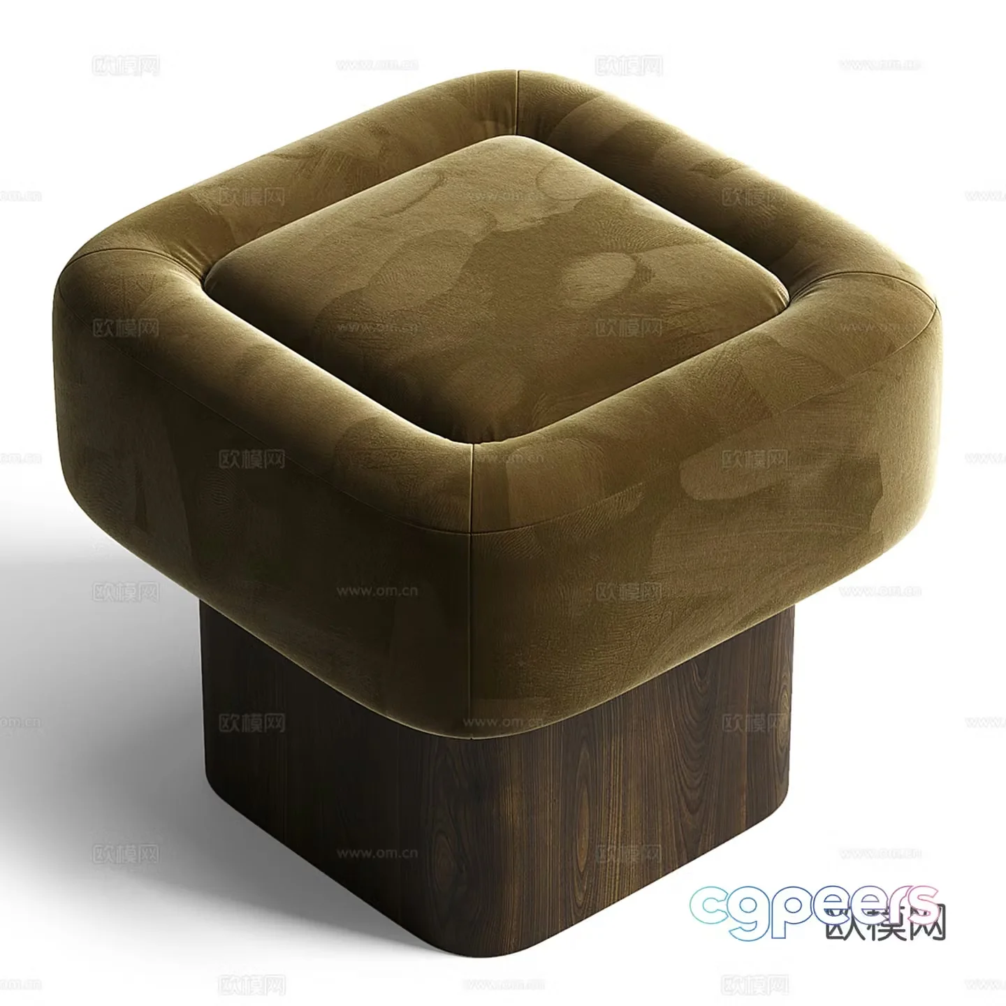 Modern sofa stool low stool dressing stool 3d model