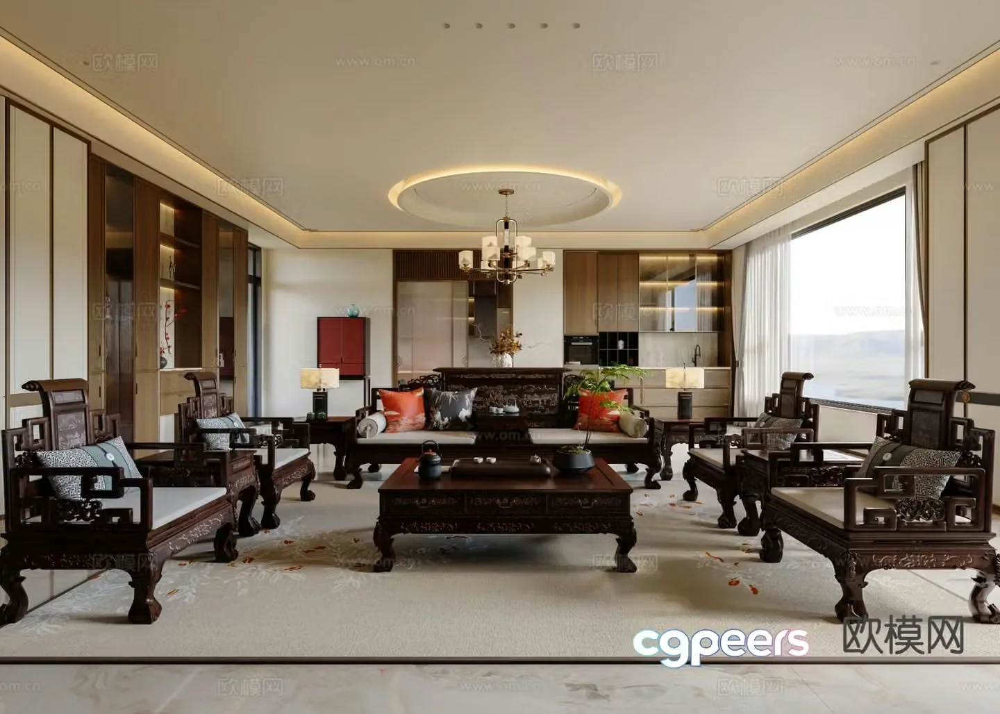 New Chinese restaurant 3D model