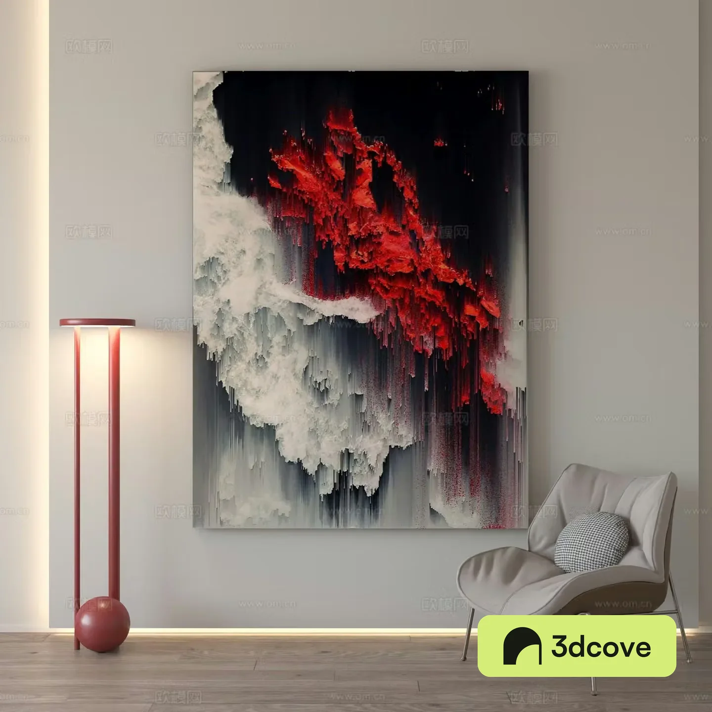 Modern abstract texture decorative painting